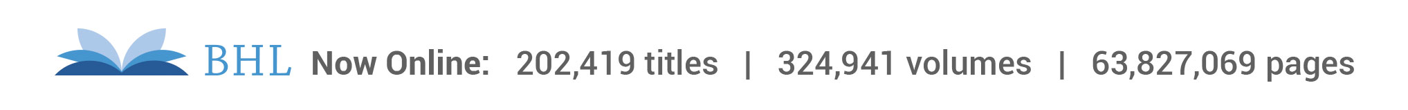 Cantidad de datos online de BHL